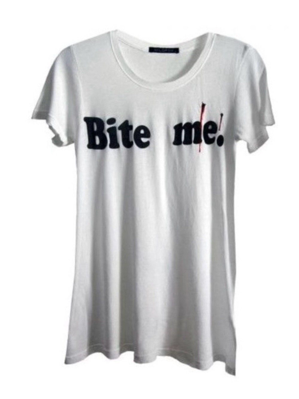 Wildfox Couture ‘Bite Me’ White Tee size Medium